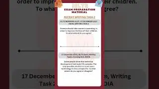IELTS Writing recent task 2 | 17 December 2022 #shorts