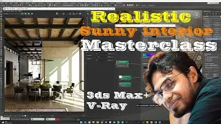 Sunny Interior Scene Details | 3ds Max & V-Ray Full Premium Tutorial (A to Z)