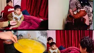 आज बनाया मम्मी ने सरसों का साग और कढ़ी चावल 🍚 