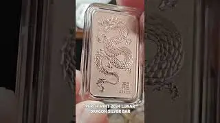 Perth Mint Lunar Dragon Silver Bar #preciousmetals #bullion #silver #collection