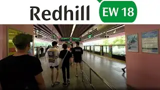 EW18 Redhill MRT Station: Platforms to Exit A | Singapore Walking Tour