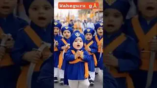 🙏Cute Khalsa 🙏#blessing #wahguru #cutebaby #sikhguru #blissfulgurbani #shorts
