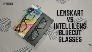 Intellilens Square Blue Cut Vs Lenskart Blu | Zero Power Glasses for Eye Protection Comparison