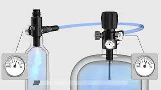 Huben Power PCP Tank Refill Station Scuba CO2 Adapter M18*1.5 Air High Pressure hose Refill Station