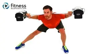 Mass Building Workout for Legs - 35 Minute At Home Lower Body Barbell Workout for Strength