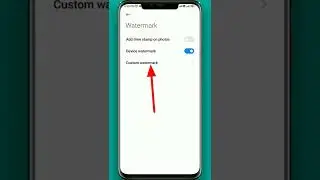 How to customise camera watermark in android || camera watermark pa apna name kaise likhe #shorts