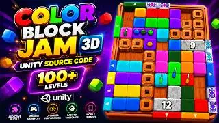 Color Block Jam 3D Unity Slide Puzzle Game | Unity 3D Puzzle Game Template | Unity 3D Game