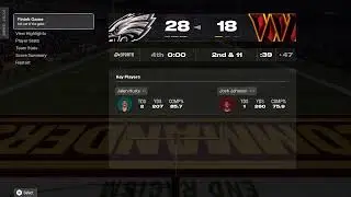 Eagles vs Commanders Week 16 Maden 26 Simulation