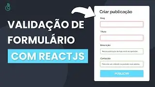 FORMULÁRIO COM REACTJS!  *com react hook form* | Gabriel Dias