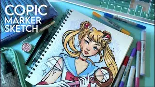 Sailor Moon Copic Marker Sketchbook// Jacquelindeleon