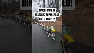 TRUCKLOADS OF RESTORED SUPERCROSS BIKES ARRIVED TODAY! FULL VIDEO WILL BE LIVE @ 6PM (EST) TONIGHT!
