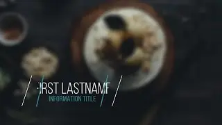 After Effects Organic Clean Lower Template