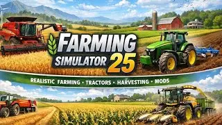 Farming Simulator 25 LIVE | Realistic Simulation Farming Gameplay