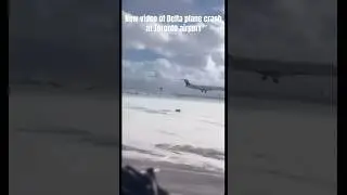 New video of Delta plane crash at Toronto airport #toronto #airport #crash #plane