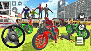 ⚡Spiderman Mc Queen Car 🦚 Thung Thung & Ben 🔟 Fight 🎊 Police Modified New Car Showroom 😍 Simulator 