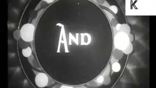 1930s Cinema Refreshments Advert, Snacks, UK Archive Footage