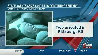 Two arrested after search warrant uncovered an estimated 5,000 counterfeit pills