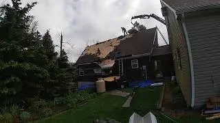Glick Brothers Roofing tear off time lapse