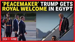 Trump Egypt Welcome LIVE | Military Salutes, El-Sisi Lays Red Carpet | Gaza Ceasefire | Peace Deal