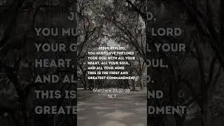 Love God Fully | Matthew 22:37-38 NLT #matthew #morningbibleverse #lovegod #jesuschrist