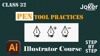 Adobe Illustrator 2026 Class 32 | Pen Tool Practice | Curves, Shapes & Logo Drawing | Hindi Tutorial