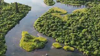 Testing the new DJI Mini 3 Pro over the Crowsnest River.