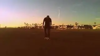 360 Flip with an old school skateboard.