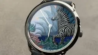 Hermes Slim d'Hermes Mountain Zebra Painted Dial CA2.990C Hermes Watch Review