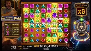 Adin Ross & FaZe Banks Win HUGE on Gems Bonanza!!! *OVER 100K*