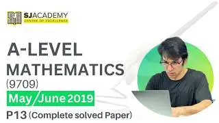 As Level Math |May/June|9709|2019| P13| Complete Solved Paper