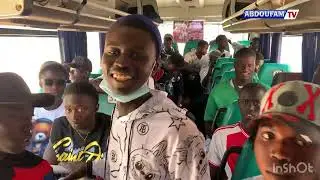 L’arrivée des supporter de ordinateur à Dakar 