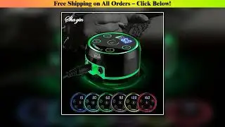 Professional Tattoo Power Supply Pen Dual Input Digital LCD Touch Screen Controller for Rotating
