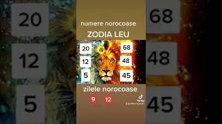 Leu 🦁 horoscop numere norocoase