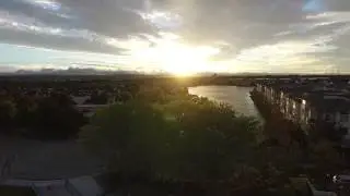 Aerial footage of Redwood Shores, CA