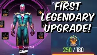 First Legendary T4 Ability Material Upgrade! - Vision T12 - Marvel Strike Force