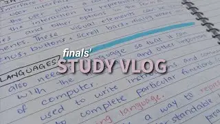 finals' study vlog📚preparing for English & Programming | solving exercises, practicing & coding