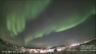 29.1.-25 Kilpisjärvi Early Aurora Timelapse💫