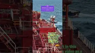 The FAST BOAT 🛥️ Cut in Front of A Massive Oil/Chemical TANKER SHIP #shorts #tanker