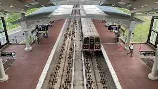 WMATA Washington Metrorail Blue & Yellow Line Trains @ DC's Newest Station, Potomac Yard (9/11/23)