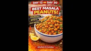 🔥 Crispy Masala Peanuts | 10-Minute High-Protein Veg Snack #food #sandwichrecipes #recipe