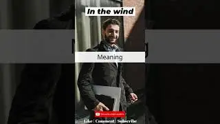 In the wind | Learn English #shorts
