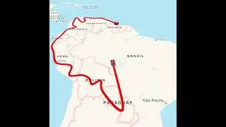 The biggest cities of continental South America