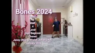 Bones 2024 - Line Dance (Jenny (INA) & Wiwiek Johan (INA) - January 2024) - demo