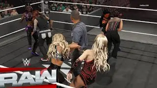 WWE2K25 командный тройной бой (победители представляют Raw в серии Survivor) RAW