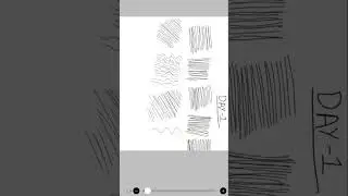 Day 1 | Beginner Drawing Practice ASMR (No Talking)#asmr #calm #satisfying #shorts #drawing #day1