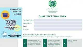 How to fill the NMBI Qualification Form