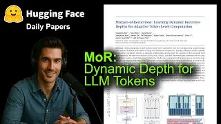 MoR: Dynamic Depth for LLM Tokens