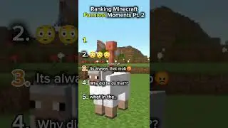 Ranking Best Minecraft Funniest Moments Pt. 2 🤣🤣😂😂#ranking #youtubeshorts #funny #gamingcontent