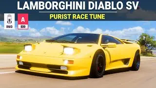 Forza Horizon 5 - 1997 Lamborghini Diablo SV, FH5 Purist Race Build, Tune & Customization