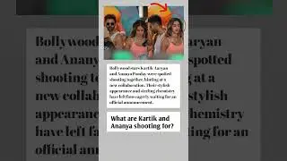 Kartik Aaryan & Ananya Panday Spotted Together! New Movie or Music Video? 🔥 #Bollywood #Shorts
